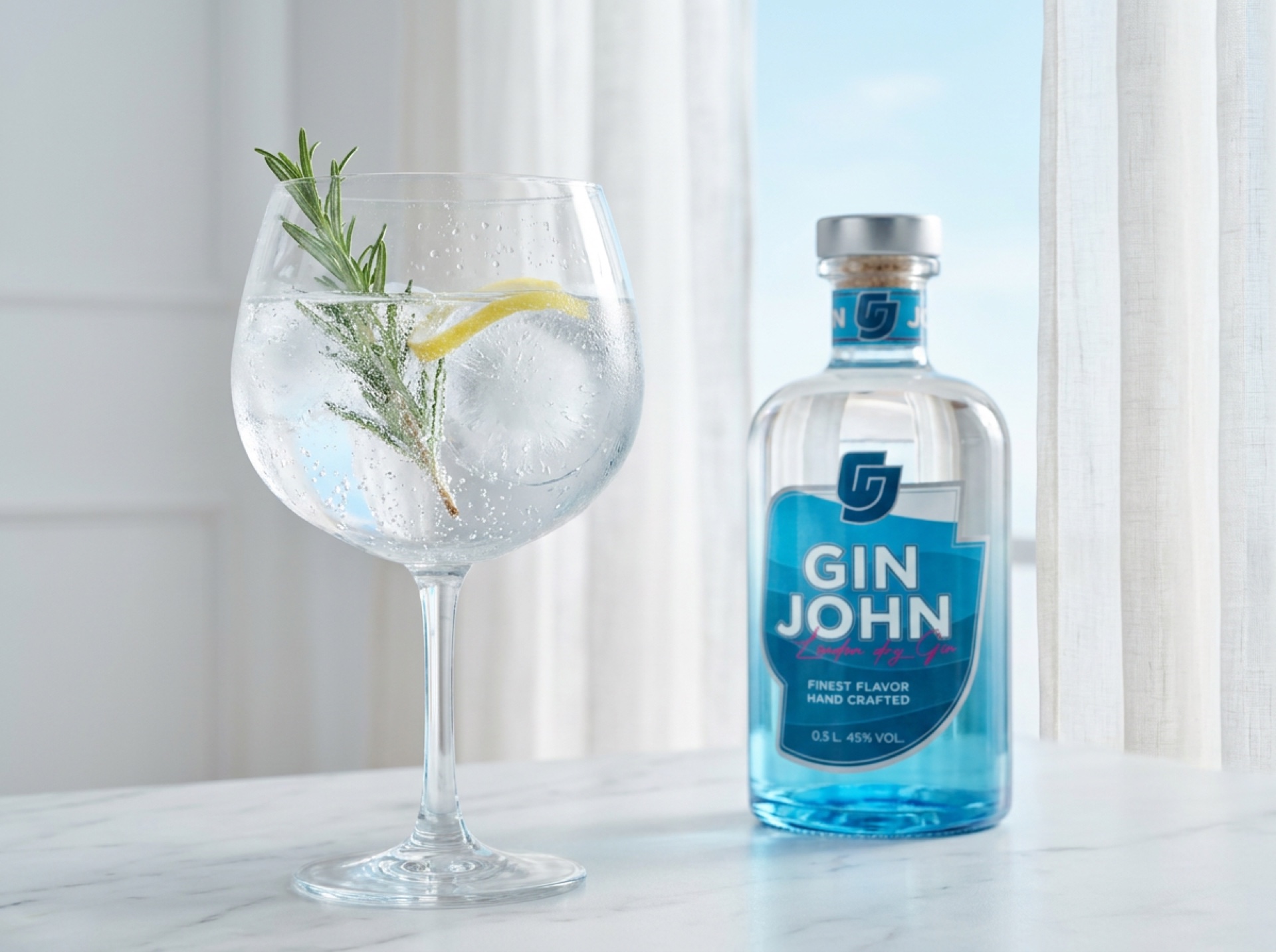 Gin John & Tonic mit Rosmarin
